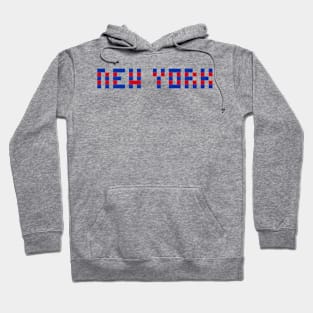 Pixel Hockey City New York R 2017 v1 Hoodie